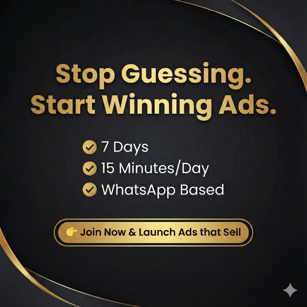 Learn to Create High-Converting Ads, Reels & Creatives that Sell in Just 15 Minutes a Day - A practical 7-day NO UPSELL course for anyone who want results, not theory | Lifetime Access | Self Paced